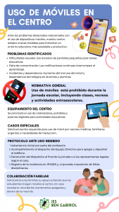 uso de móviles en el centro